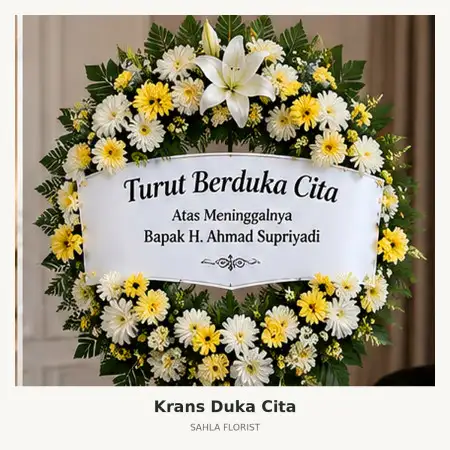 Krans Bunga Duka Navapark Bsd