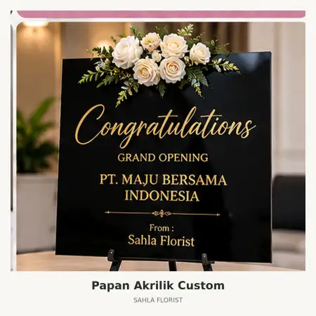 Papan Bunga Akrilik Navapark Bsd
